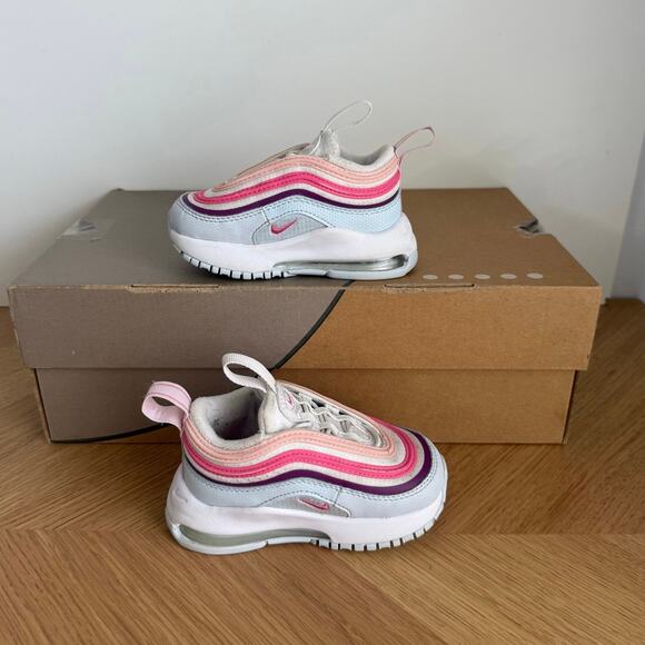 Nike Air Max 97 ‘Pinksicle/Summit White Toddler Sneakers- SZ 5 C - Picture 11 of 13